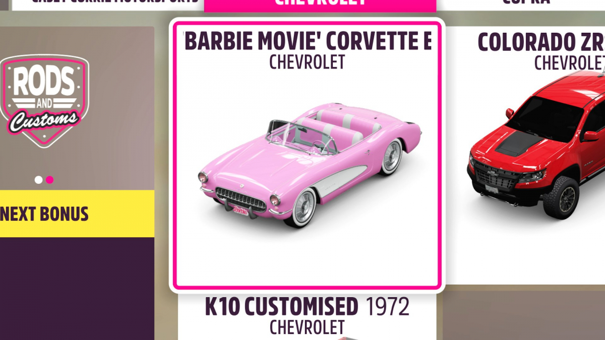 Barbie Chevrolet Corvette EV 1956 года